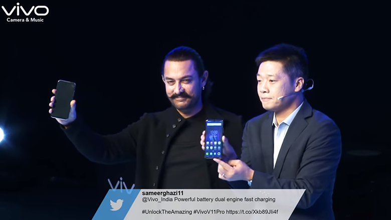 Aamir Khan at Vivo Phone Launch