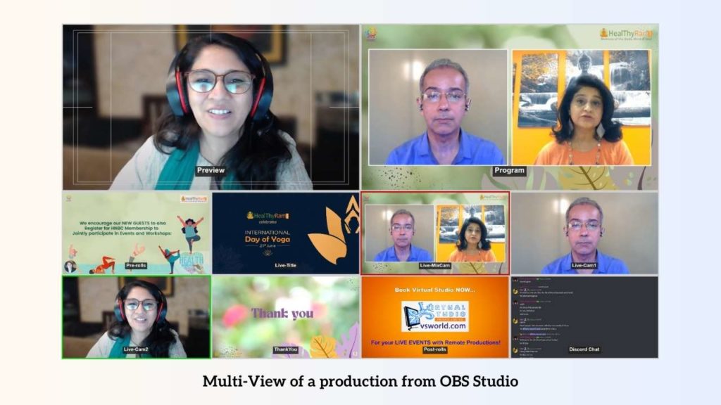 OBS Studio Guide - Multi-View of a production from OBS Studio - VSWORLD