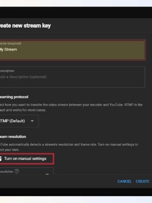 Step 6c Create stream key Guide on How to Enable Live Streaming Blog VSWORLD