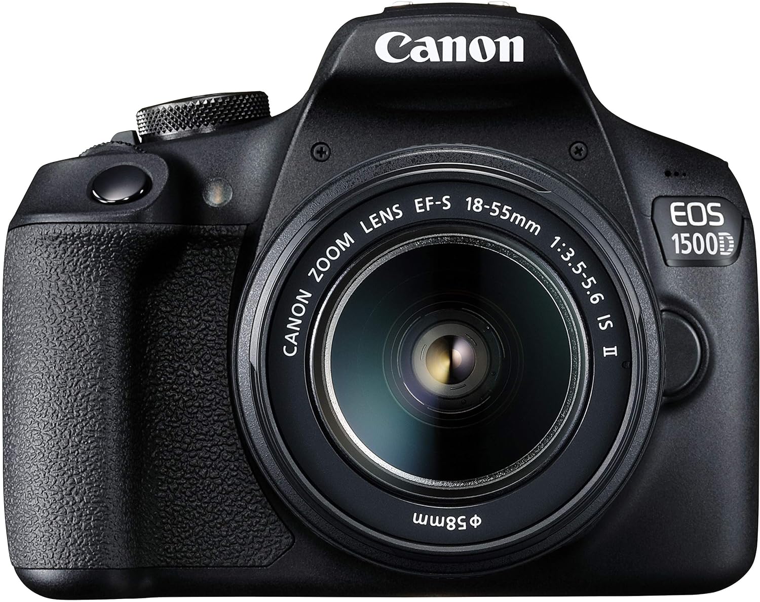 Canon EOS 1500D 24.1 Digital SLR Camera (Black) with EF S18-55 is II Lens