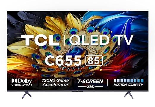 TCL 215 cm (85 inches) C655 Series 4K Ultra HD Smart QLED Google TV