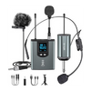 ttstar Wireless Microphone System Headset/Stand/Lavalier Mic with Rechargeable Bodypack Transmitter Receiver for PA Speaker, Camera, Recording, Teaching, Church
