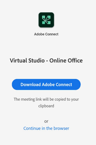 AdobeConnect Meeting Joining from Phone