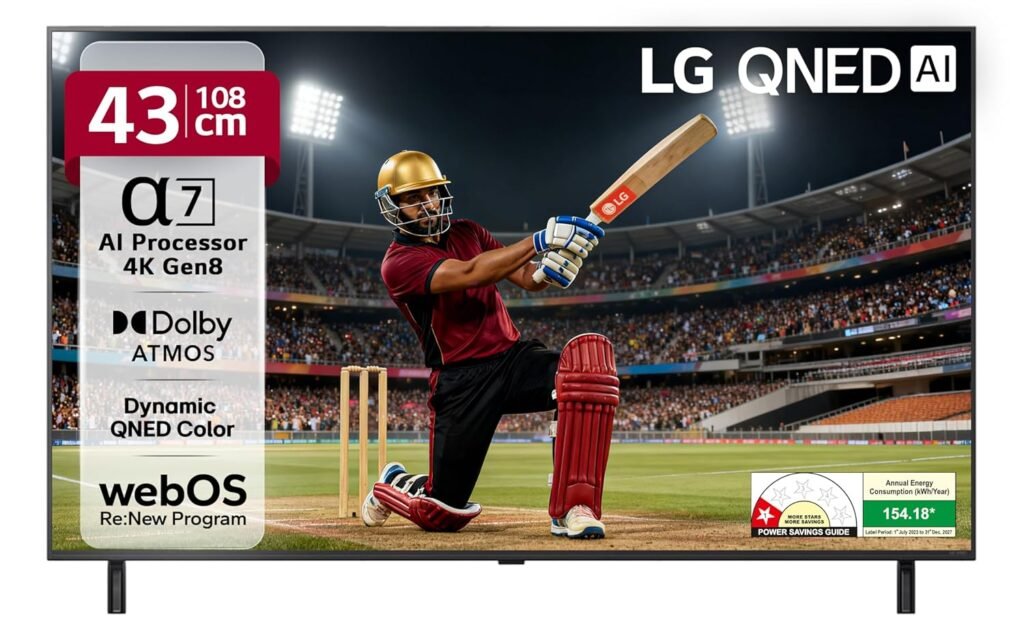 LG 108 cm 43 Inches QNED 8A AI